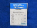 Db Cryo-babies Cryotags Tube Laser Labels 1.5X0.75 Qty LCRY-1200-B Blue. Fixed Price $47.50.