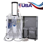4H Portable Dental Delivery Unit Air Compressor Mobile Cart System Weak Suction. Fixed Price $1019.15.