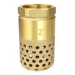 2 Inch Brass Foot Valve Npt Spring Check Mesh Strainer Backflow Preventer. Fixed Price $45.30.