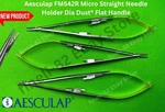 Aesculap FM542R Micro Needle Holder Dia Dust Flat Handle Straight Lot Of 3X. Fixed Price $149.00.