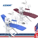Portable Dental Chair +led Light Mobile Folding &air Turbine Unit Azdent. Fixed Price $382.49.