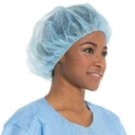 Halyard Health 69801 Spunbound Bouffant Cap Size Large Case 24" Blue Lot Of 500. Fixed Price $49.99.