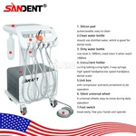 Sandent Portable Dental Delivery Unit With Air Compressor Syringe Suction 4HOLE. Fixed Price $1499.00.