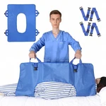 Patient Transfer Slide Sheet With Handles Elderly Lifting Turning Bed Pad Blue. Fixed Price $35.05.