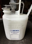 Justrite 12161 Self-closing For Corrosive Materials, Gal., White, Polyethylene. Fixed Price $50.00.