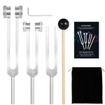 Tuning Forks Healing Set (128HZ, 256HZ, 512HZ), S/x/xl, Silver. Fixed Price $43.34.