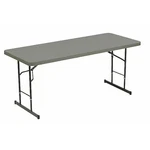 Iceberg 61627 Indestructable Commercial Folding Table, Charcoal Top And Frame,. Fixed Price $183.99.