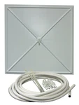 Inbrella 100 White Polystyrene Plastic Ceiling Tile Leak Diverter, 2' X. Fixed Price $222.50.
