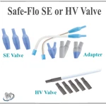 Dental Safe-flo Se Hv Valve, Adapter, Crosstex Saliva Ejector. Fixed Price $74.95.