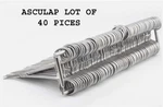 Aesculap Lot Of 40 BH135R,BH145R Hemostatic Crile Curved Forceps Serrated 5.5". Fixed Price $199.00.