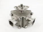 New Haitima 1-1/2" CF8M 200WOG Stainless Steel Sanitary Valve 3-WAY No Box. Fixed Price $394.95.