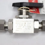 Ham-let H6800 Series Piece Ball Valve Ss Pctfe Seat Black Plastic Handle 3/8". Fixed Price $123.81.