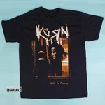 New! Korn Life Peachy Heavy Cotton Black Unisex T-shirt Size S-5XL. Fixed Price $18.99.