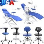Azdent Dental Mobile Folding Chair With Led Light Turbine Unit /dentist Stool. Fixed Price $334.39.