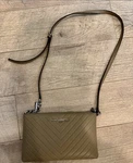 Karl Lagerfeld Leather Quilted Chain Link Purse. Fixed Price $75.00.