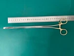 84-1052 Kaiser-pilling Atraugrip Ring Forceps, Curved, Debakey Type Jaw. Fixed Price $50.00.