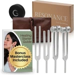 Resonance Tuning Forks Healing Set - 128HZ, 136.1HZ, 256HZ, 384HZ.... Fixed Price $78.59.