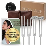 Resonance Tuning Forks Healing Set - 128HZ, 136.1HZ, 256HZ, 384HZ.... Fixed Price $76.66.