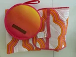 SOCIETY6 50" X 70" Picnic Blanket + Sunny Life Plates And Cutlery Set With Case. Fixed Price $12.80.