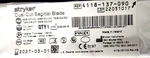 Stryker 4118-137-090 Dual Cut Sagittal Blade, Exp: 2027 (). Fixed Price $79.99.