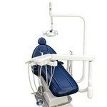 Adec Cascade 1040 Full Operatory Dental Chair - Diplomat Blue. Fixed Price $11675.00.