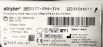 Stryker 0277-096-326 Reciprocating Blade, Heavy Duty, Offset Exp: 2027 & Up (). Fixed Price $69.99.