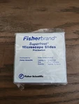 Scientific Fisherbrand Superfrost Microscope Slides White No. 12-550-123. Fixed Price $24.99.