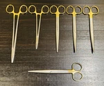 Jarit Tungsten Carbide Surgical Instrument Set. Gold Handle Tc.. Fixed Price $49.99.