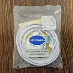 Crest 13201B White, 12FT, 1/4" 2-CONDUCTOR Plug, Non-locking Padcall Cord. Fixed Price $65.00.