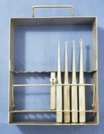 Richards 11-1381 Rack With Curette Set Of 4. Fixed Price $325.00.