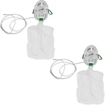 Standard Total Non-rebreathing Adult Oxygen Masks W Bag & 7' Tubing 2 Pack. Fixed Price $9.99.