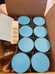 Lot Of 16OZ Scientific Specialties 370816 Glass Short Wide Jars. Fixed Price $49.95.