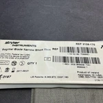 2108-175-000: Stryker Sagittal Blade: Narrow, Short, Thin #(2B16E). Fixed Price $25.00.