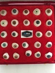 Prosthetic For Human 25 Eyes All Brown Shade In Soft Case Ocular Prosthesis. Fixed Price $359.00.