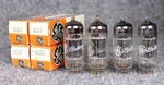 (4) Nos Ge 6CS7 Black Plate Tubes Made In Canada For Leben Amps Matched Quad. Fixed Price $149.99.