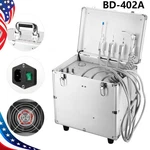 BD-402A Dental Lab Mobile Unit +suction +air Compressor With Wheels 4HOLES. Fixed Price $456.72.