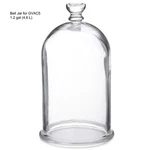 Vacuum Bell Jar (3F272), 1.2 Gal, Molded, Thick Walled, Annealed Flint Glass. Fixed Price $199.00.