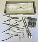 25 Piece Jarit Amputation Tray W/ Sterilization Basket General Emergency Room. Fixed Price $1100.00.
