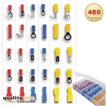 480PCS 12 Size Assorted Insulated Electrical Wiring Wire Terminal Crimp Kit. Fixed Price $14.99.