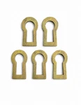 5 Brass Recessed Key Hole Covers 19MM Escutcheon Vintage Watson 1612. Fixed Price $43.00.
