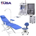 Azdent Portable Dental Delivery Unit Compressor+curing Light+scaler/chair. Fixed Price $134.29.