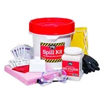 Pig Spill Kit, 9 Gal Volume Absorbed Per 3 1/2 Capacity, Bucket, White. Fixed Price $355.60.