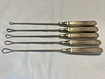Set Of Jarit Uterine Sims Curette 11" Sizes 0, 2, 3, 4, 5, 6 Obgyn. Fixed Price $165.00.