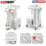 Azdent Portable Dental Delivery Unit With Suction Syringe Air Compressor 4HOLES. Fixed Price $1019.15.