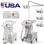 Azdent Portable Dental Delivery Unit Air Compressor /with Light Lamp System. Fixed Price $2044.32.