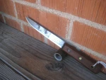 Vintage 6" Blade * Unmarked Goodell Thin Wide Carbon Boning Utility Knife Usa. Fixed Price $18.85.