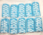 Lot: 10 Pairs Mckesson Paw Prints Hospital Skid Resistant Slipper Socks - Teal. Fixed Price $24.00.