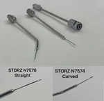 Storz N7570 W N7574 Luer Lok Tonsil Needle Straight 4.2 Curved 3.9 23 Ga. Fixed Price $150.00.
